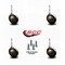 Service Caster 2.25 Inch Windsor Antique Soft Tread Ball Caster - Grip Neck Stem-SCC, 4PK SCC-GN01S214-DCR-WA-4 - alternate 4